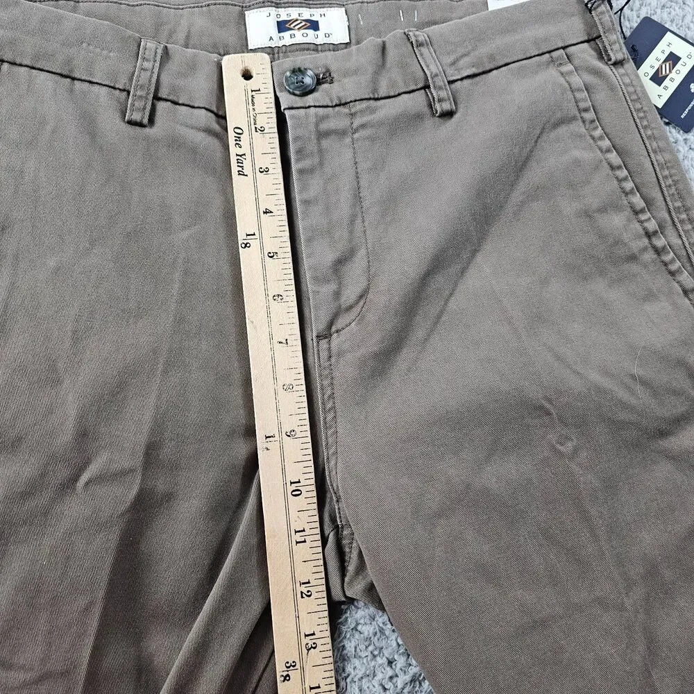 Joseph Abboud Pants 32x32 Khaki Brown Chino Comfort Stretch Preppy Casual NWT